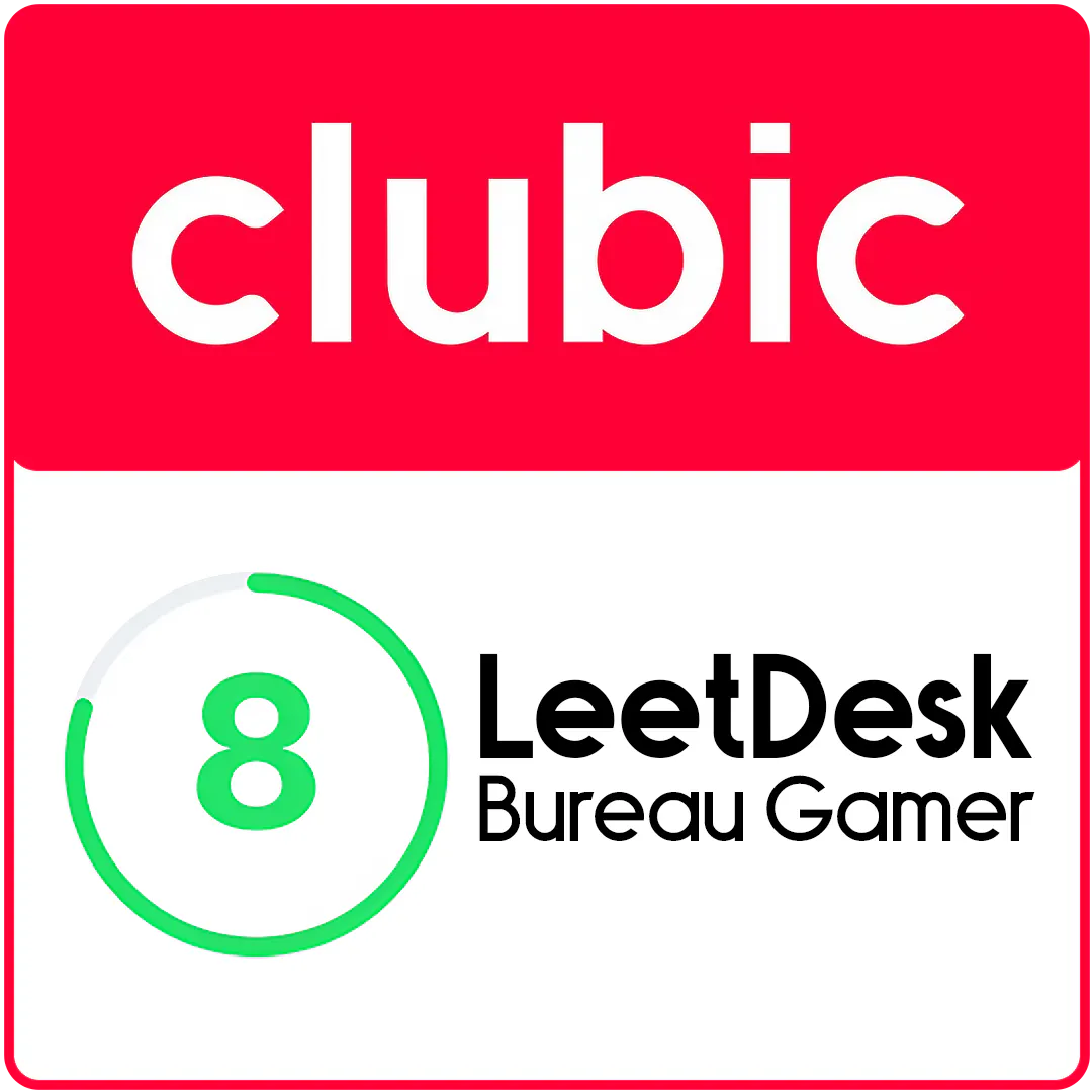 LeetDesk Gaming desk Recommendation from Clubic Badge