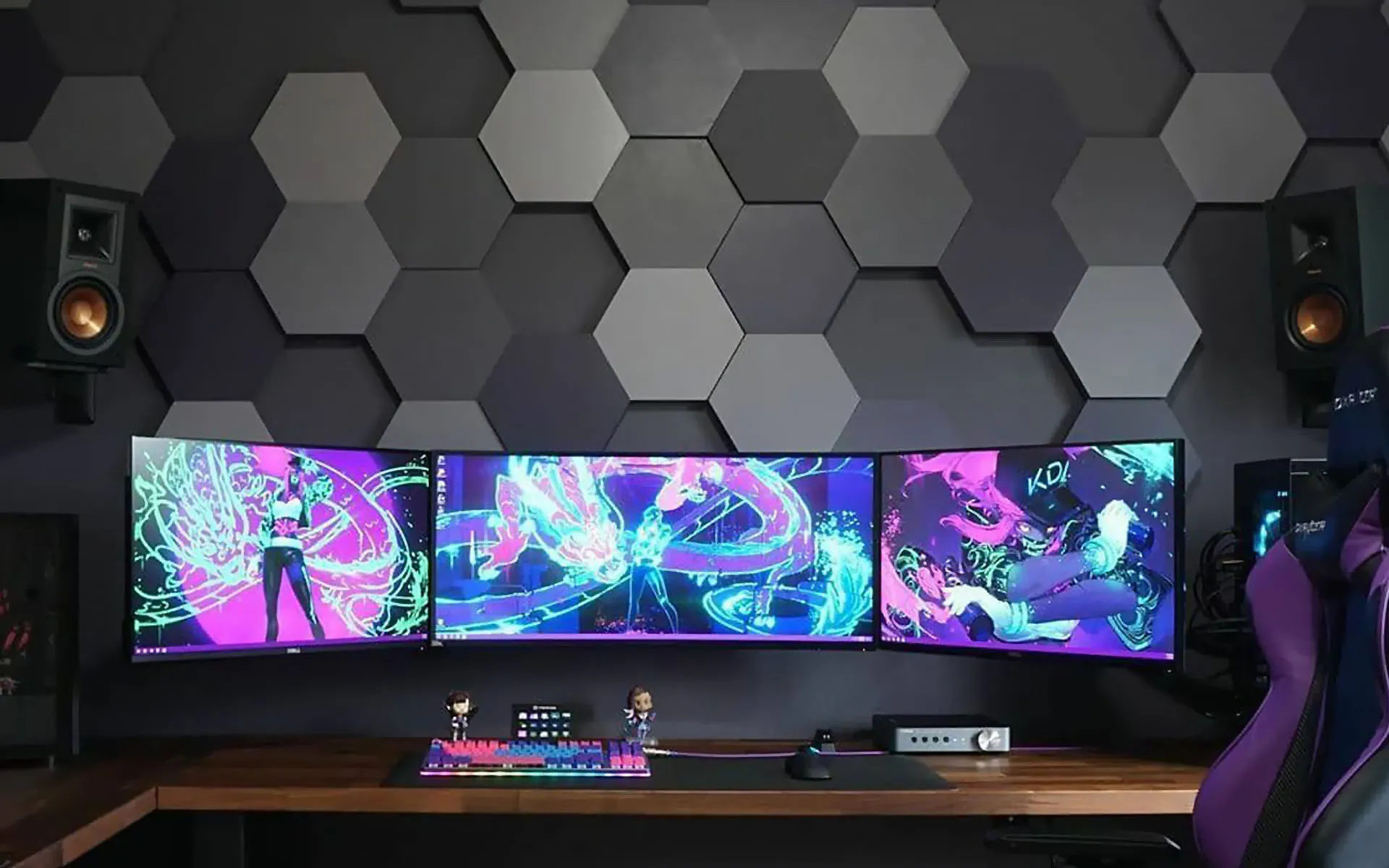 Gamer corner with soundproofing