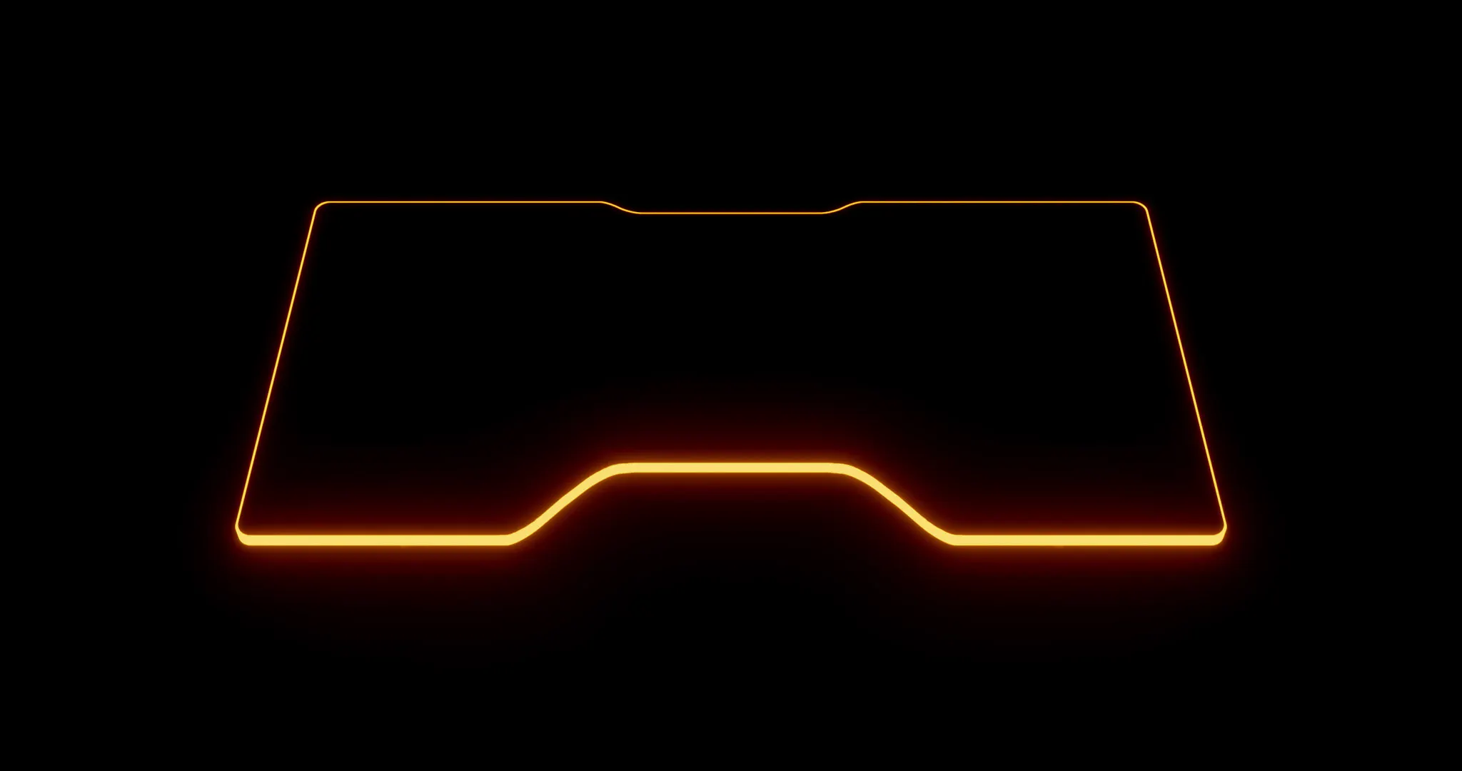 LeetDesk AURA RGB LED orange
