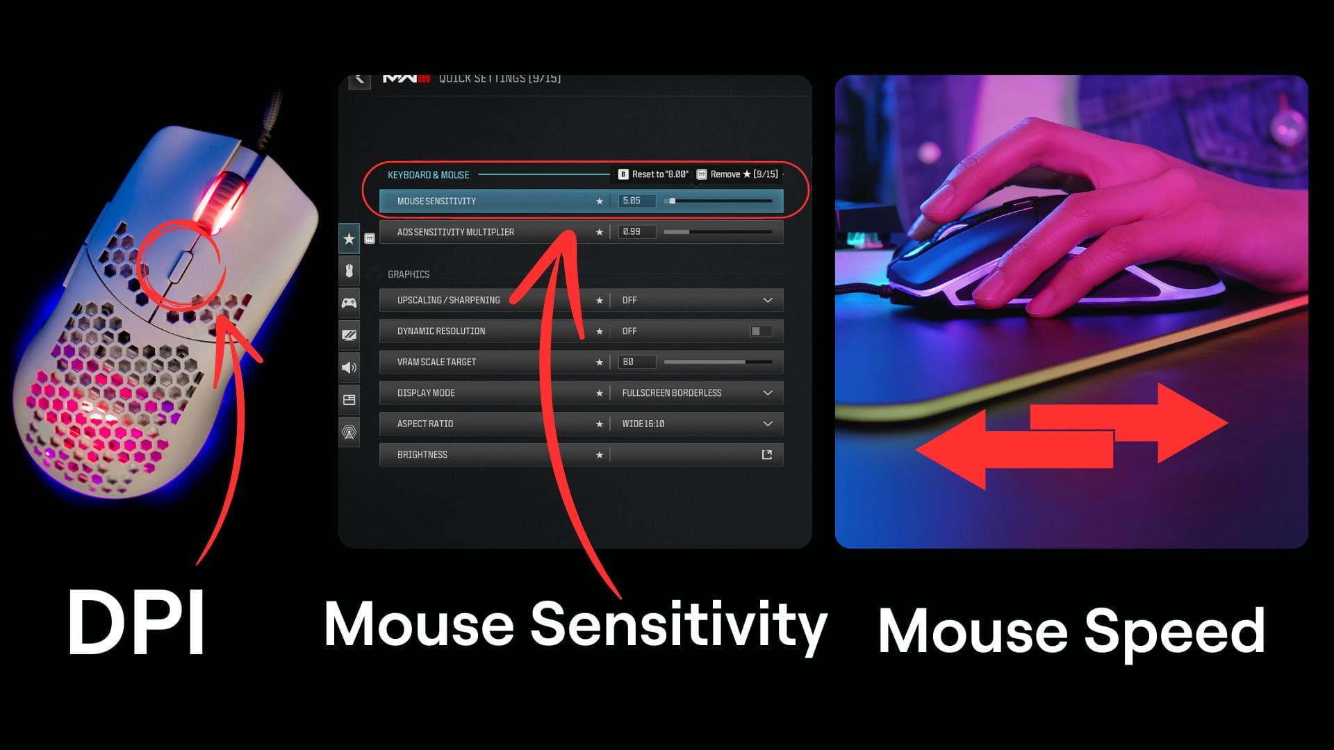 The three most important elements for proper gaming mouse settings!