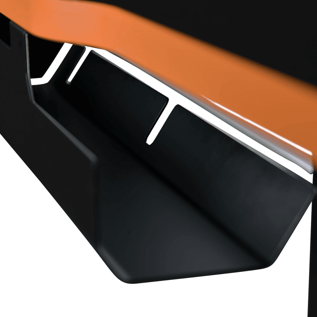 With the cable rail, your LeetDesk gaming desk offers optimal cable management.