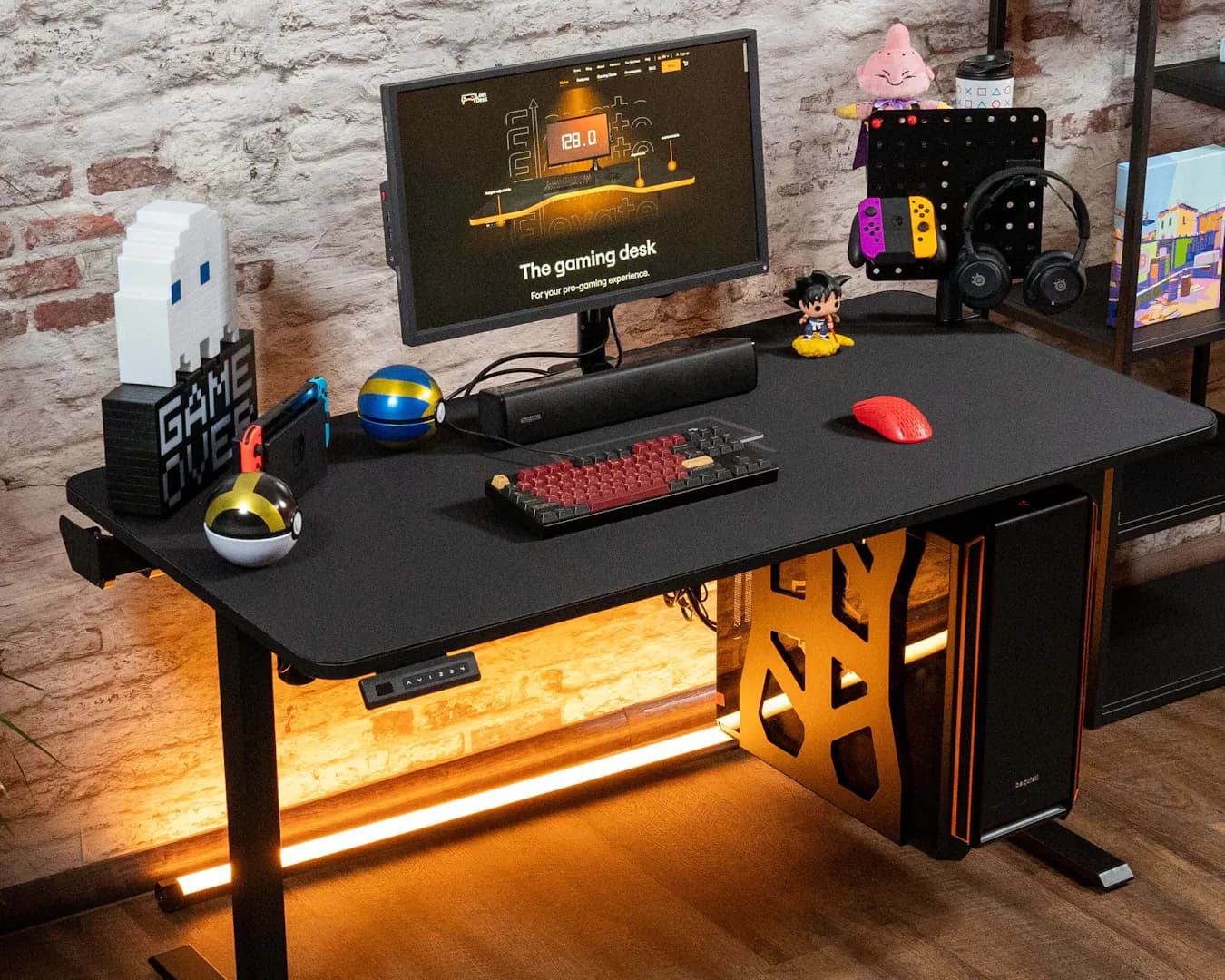 LeetDesk Gaming PC Halter am LeetDesk Entry Schreibtisch
