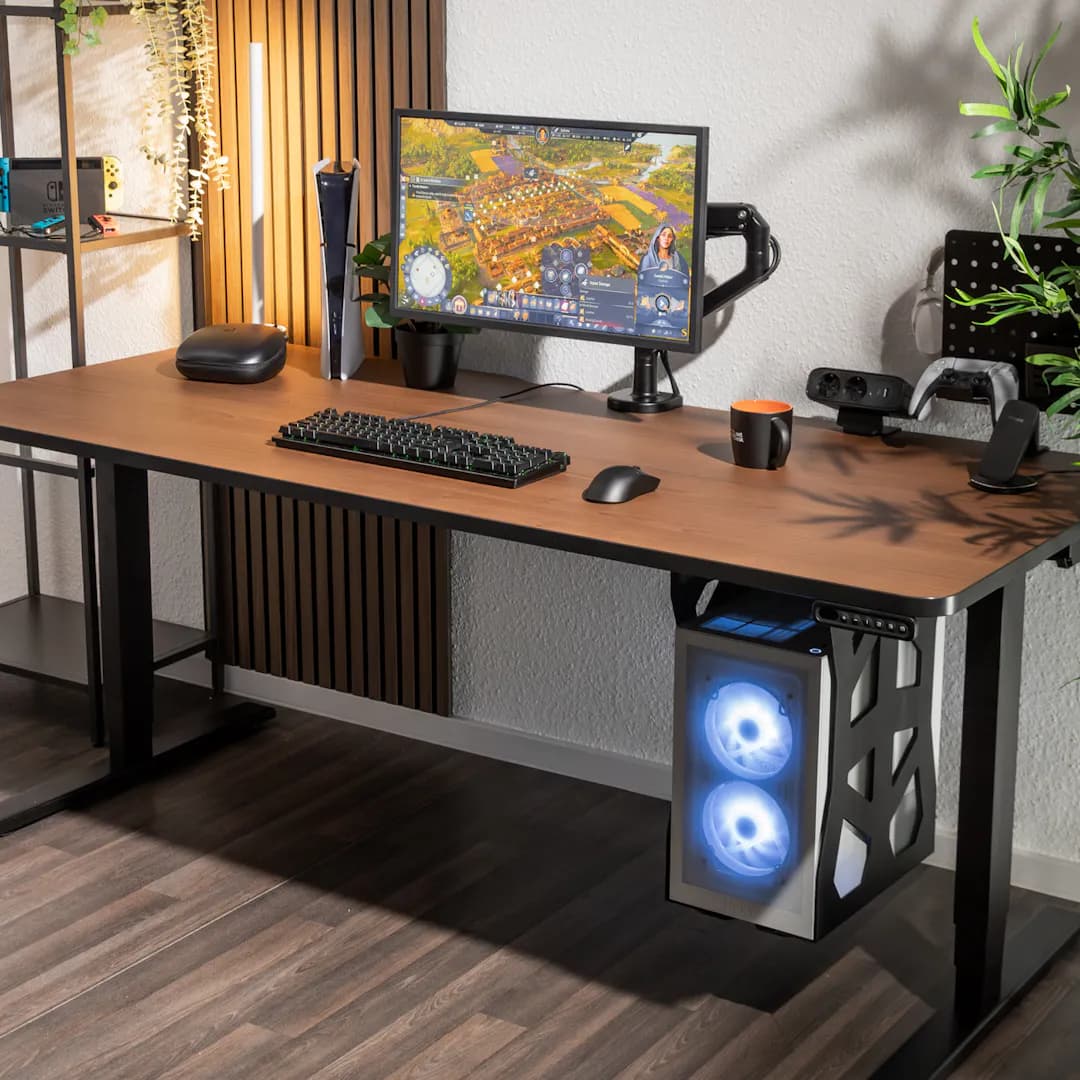 Alleetdesk computer mount under the desk for more space
