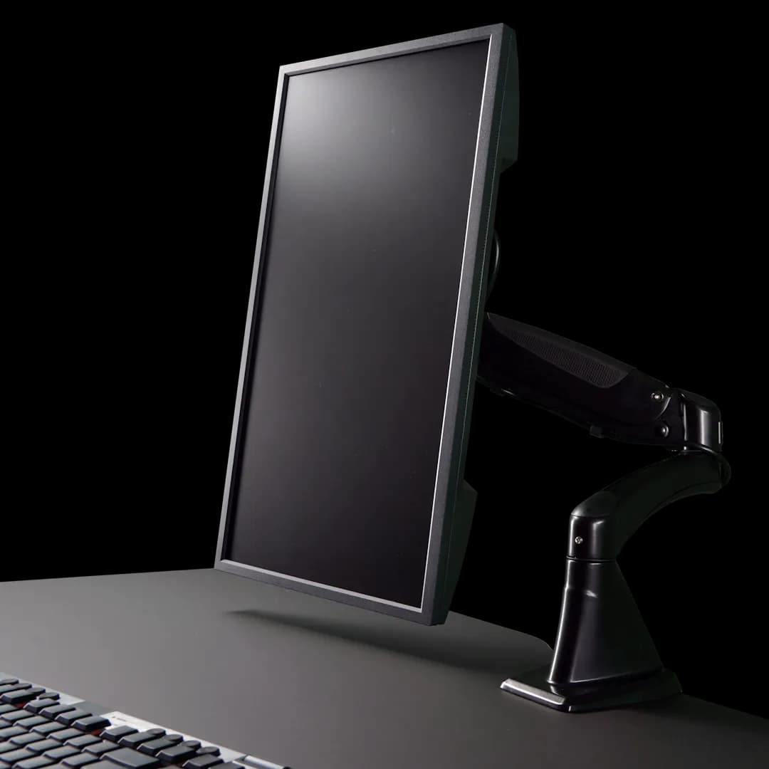 With the monitor arm, you can make your LeetDesk gaming desk even more practical.