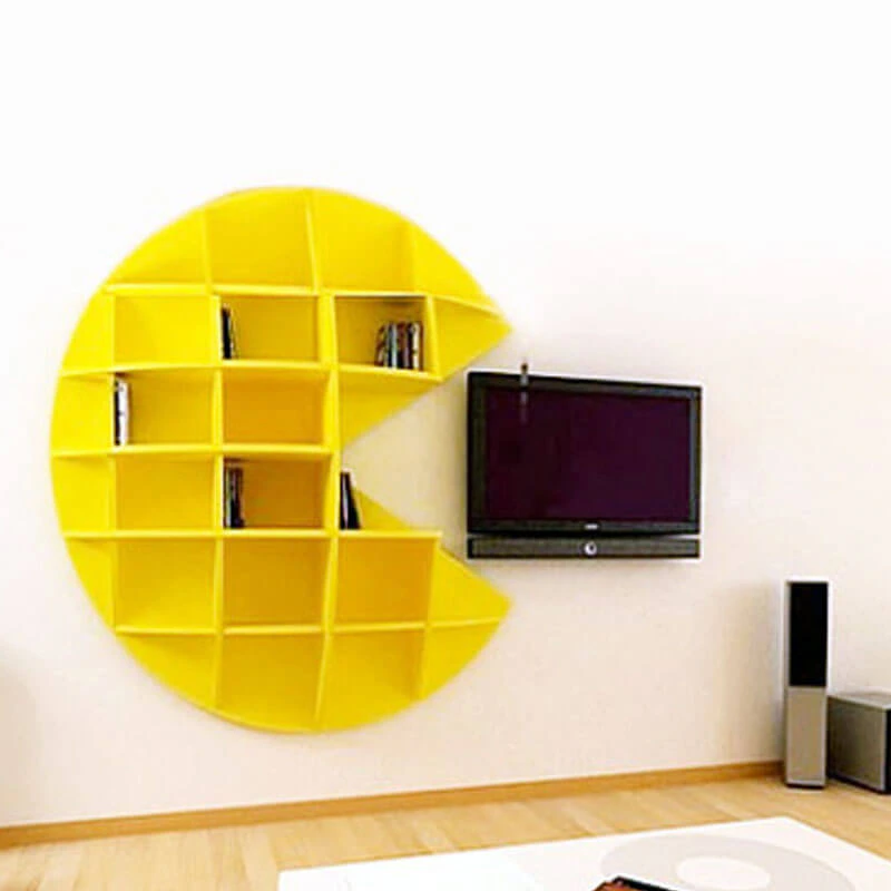 Hierfür brauch man schon etwas Platz: Das Pacman-Regal | Credit: etsy.com